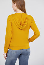 Load image into Gallery viewer, Long Sleeve Zipper French Terry Jacket W/ Kangaroo Pocket