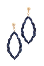 Load image into Gallery viewer, Acetate Moroccan Shape Post Drop Earring