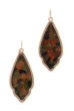 Load image into Gallery viewer, Acetate Moroccan Shape Drop Earring
