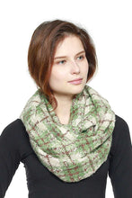 Load image into Gallery viewer, Soft Plaid Infinity Scarf