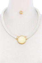Load image into Gallery viewer, Stylish Modern Choker Necklace And Earring Set