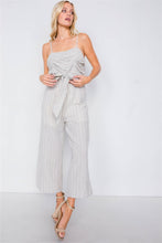Load image into Gallery viewer, Spaghetti Strap Striped Jumpsuit