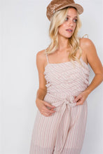 Load image into Gallery viewer, Spaghetti Strap Striped Jumpsuit