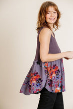 Load image into Gallery viewer, Sleeveless Waffle Knit Round Neck Tank Top