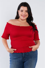 Load image into Gallery viewer, Plus Size Off The Shoulder Top