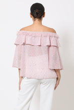 Load image into Gallery viewer, Polka Dot Sheer Off Shoulder Top