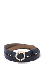 Load image into Gallery viewer, Rhinestone Buckle Pu Leather Belt