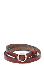 Load image into Gallery viewer, Rhinestone Buckle Pu Leather Belt
