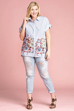 Load image into Gallery viewer, Striped Buttoned Down Collared Blouse