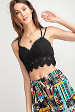 Load image into Gallery viewer, Crochet Laced Bralette Top