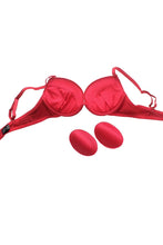 Load image into Gallery viewer, Shinny Push-up Plunge Bra