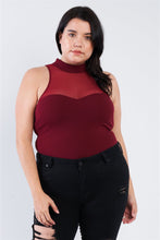 Load image into Gallery viewer, Plus Size Mock Turtleneck Bodysuit