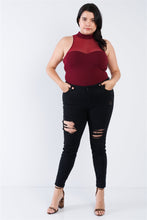 Load image into Gallery viewer, Plus Size Mock Turtleneck Bodysuit