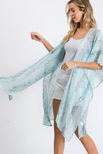Load image into Gallery viewer, Chiffon Patterned Open Front Kimono