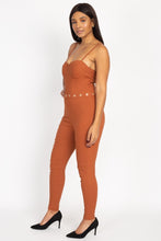 Load image into Gallery viewer, Waist Cutout Skinny Jumpsuit