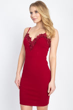Load image into Gallery viewer, Floral Lace Embroidered Mini Dress