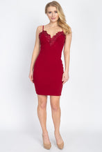 Load image into Gallery viewer, Floral Lace Embroidered Mini Dress