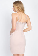Load image into Gallery viewer, Floral Lace Embroidered Mini Dress