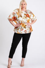 Load image into Gallery viewer, Strap Neckline W Elastic Waistband Floral Top