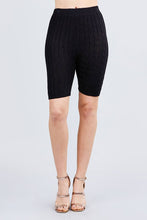 Load image into Gallery viewer, Twisted Effect Bermuda Length Sweater Shorts