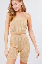 Load image into Gallery viewer, Twisted Effect Bermuda Length Sweater Shorts