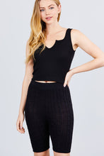 Load image into Gallery viewer, Twisted Effect Bermuda Length Sweater Shorts