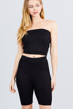 Load image into Gallery viewer, Twisted Effect Bermuda Length Sweater Shorts