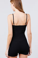 Load image into Gallery viewer, Round Neck Button Detailed Cami Sweater Romper