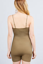Load image into Gallery viewer, Round Neck Button Detailed Cami Sweater Romper