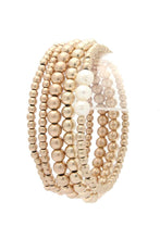 Load image into Gallery viewer, Metal Bead Stackable Bracelet Set