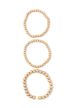 Load image into Gallery viewer, Metal Beaded Stretch Bracelet
