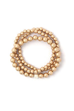 Load image into Gallery viewer, Metal Beaded Stretch Bracelet