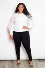 Load image into Gallery viewer, Blouse With Punched Sleeves