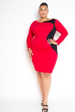 Load image into Gallery viewer, Colorblock Bodycon Dress
