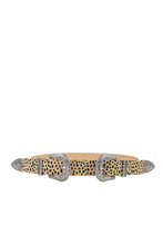 Load image into Gallery viewer, Fashion Chic Trendy Double Buckle Leopar Belt