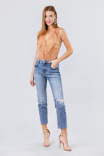 Load image into Gallery viewer, Sleeveless Surplice W/ruffle Lace Bodysuit