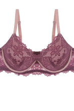 Load image into Gallery viewer, Two Tone Floral Lace Push Up Bra
