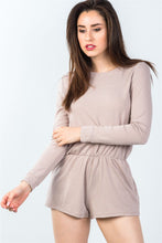 Load image into Gallery viewer, Comfy Tie-back Long Sleeve Romper