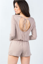 Load image into Gallery viewer, Comfy Tie-back Long Sleeve Romper