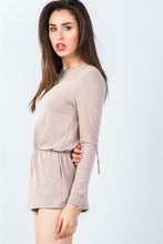 Load image into Gallery viewer, Comfy Tie-back Long Sleeve Romper