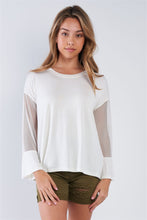 Load image into Gallery viewer, Long Mesh Sleeve Top