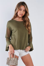Load image into Gallery viewer, Long Mesh Sleeve Top
