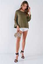 Load image into Gallery viewer, Long Mesh Sleeve Top