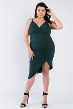 Load image into Gallery viewer, Plus Size A-symmetrical Scrunch Dress