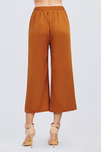 Load image into Gallery viewer, Fake Pocket W/button Detail Wide Long Leg Linen Pants