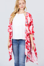 Load image into Gallery viewer, Slide Slit Print Kimono Cardigan