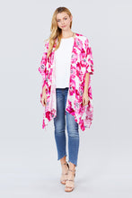 Load image into Gallery viewer, Slide Slit Print Kimono Cardigan