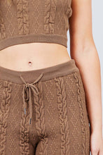 Load image into Gallery viewer, Cable Detail Sweater Tube Top And Sweater Short Pants Set