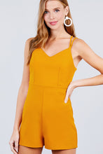 Load image into Gallery viewer, Cross Strap Cami Princess Line Romper