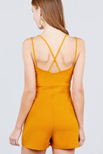 Load image into Gallery viewer, Cross Strap Cami Princess Line Romper